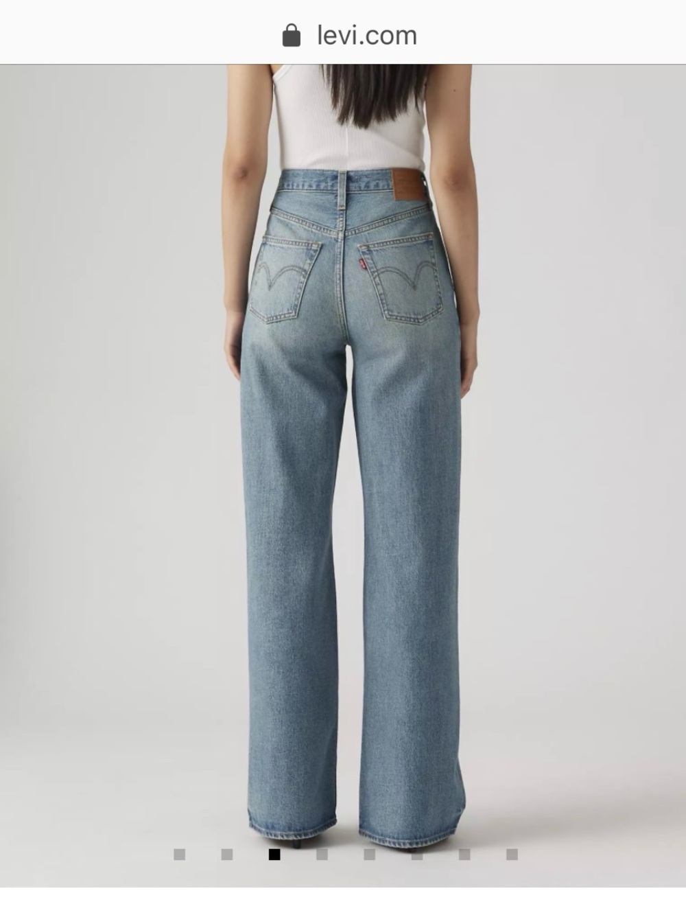 Levi's Ribcage wide leg women’s jeans - Picture 2 of 3
